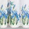 Firana gotowa z kwiatami biała 150 x 60 cm – doda uroku kuchni