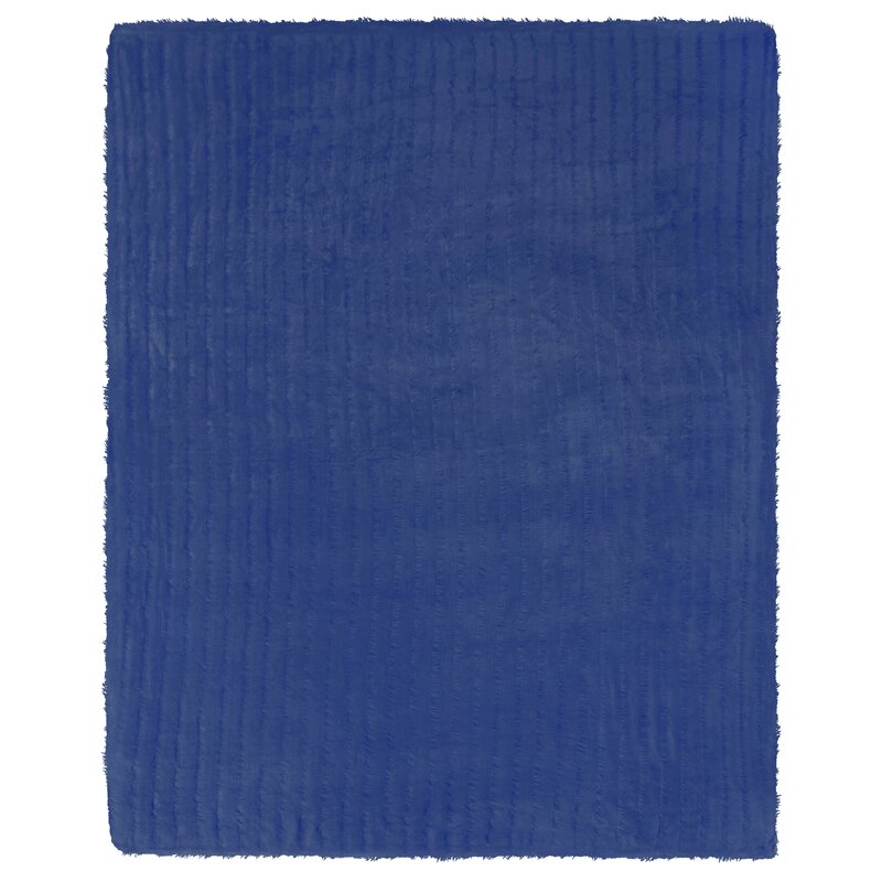 Koc flano granatowy 150x200 cm – miękki i ciepły