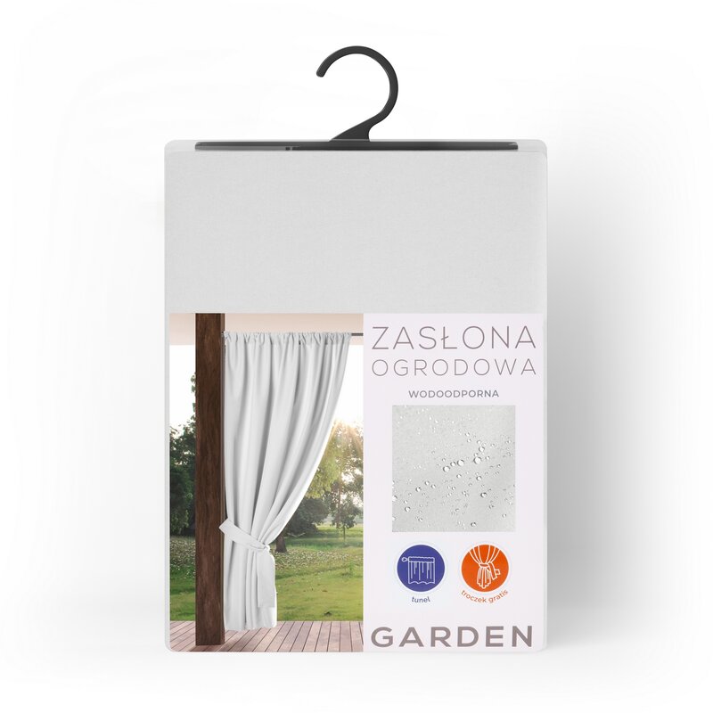 Zasłona tarasowa gotowa Garden biała 155 X 200 cm – filtruje światło