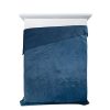 Narzuta welurowa Luiz 4 granatowa 170 x 210 cm – dodaje szyku