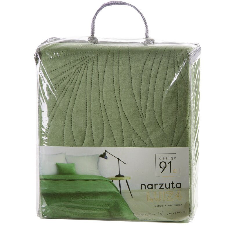 Narzuta Velvet D91 jasnozielona 170 x 210 cm – wprowadza świeżość