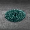 Szklana patera Mela turkusowa 24 x 3 cm – idealna na owoce