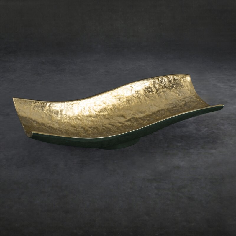 Misa metalowa Pedro2 złota 33 x 15 x 8 cm – elegancki wystrój