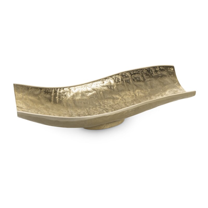 Misa metalowa Pedro2 złota 33 x 15 x 8 cm – subtelny blask