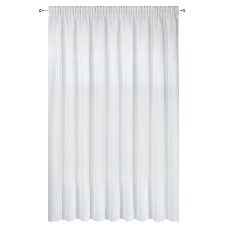 Firana gotowa Viola biała 400 x 250 cm – rozjaśnia wnętrze