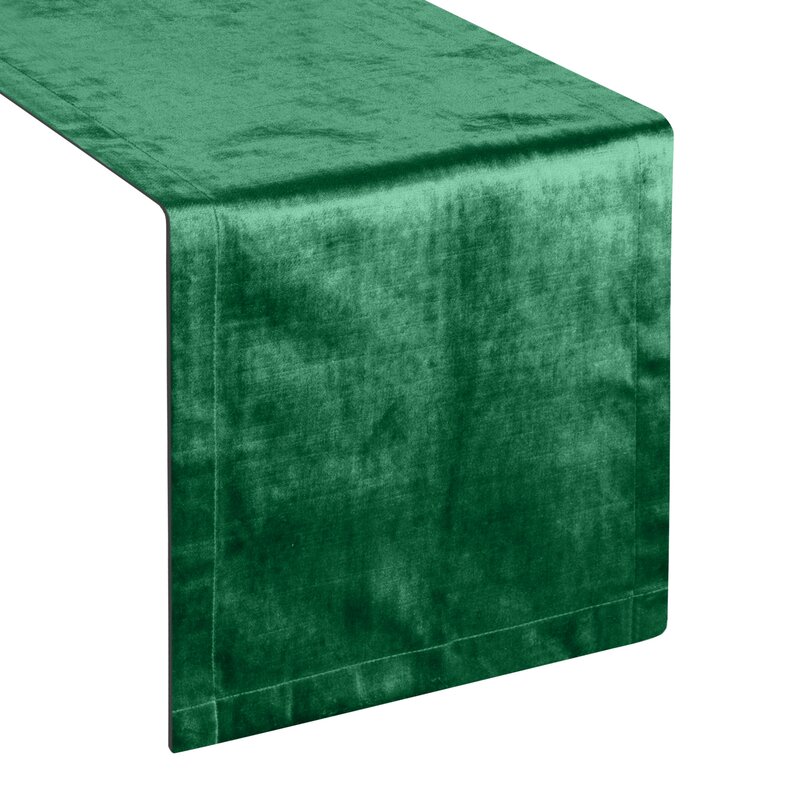 OBRUS ROYAL 1 35 X 180 CM CIEMNOZIELONY