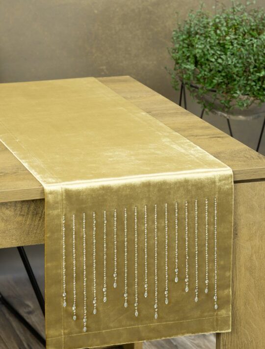 Obrus Royal złoty 35 x 180 cm – doda blasku stołowi