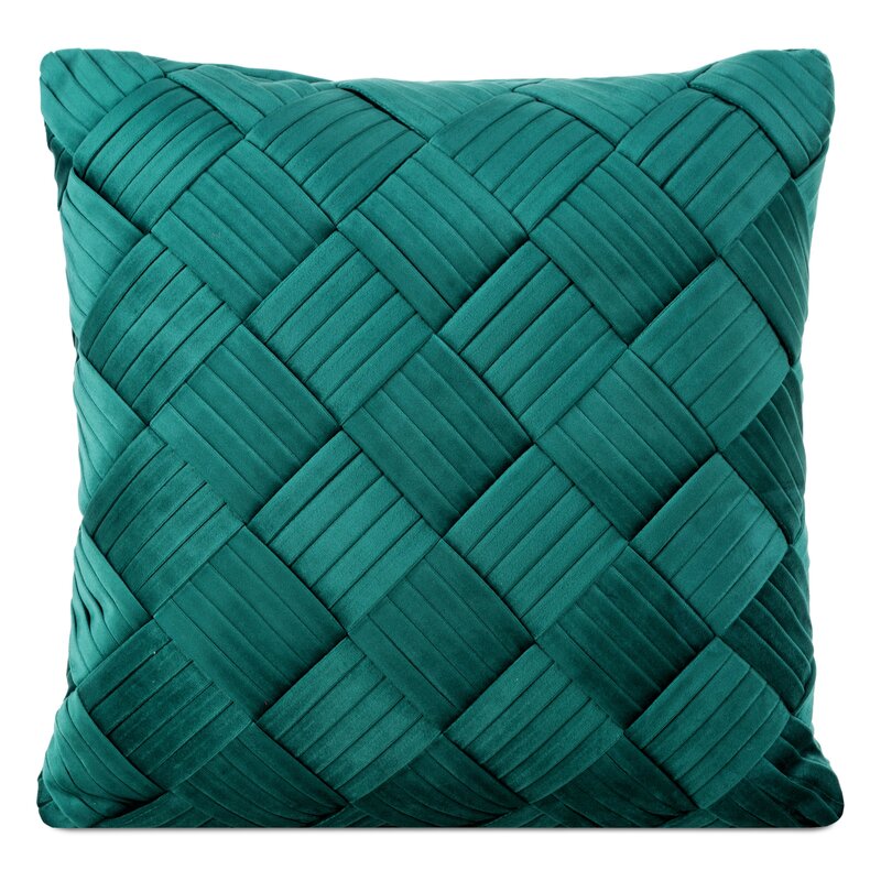 Poszewka velvet sonia ciemnomiętowa 45 x 45 cm – dodatek na kanapę