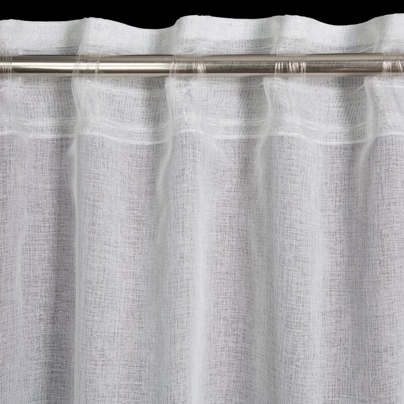 Zasłona gotowa Dolly biała 140 X 270 CM – delikatny kwiatowy wzór