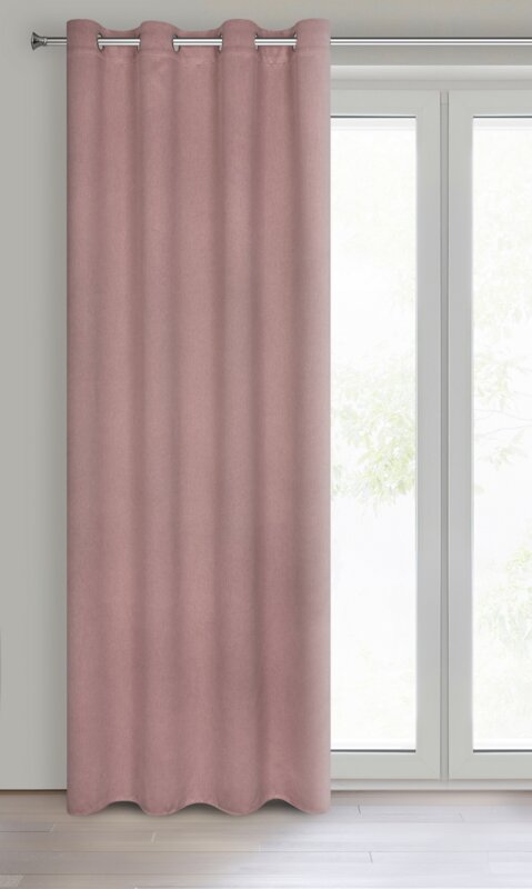 Zasłona gotowa Amaro pudrowy róż 140 X 250 CM – zaciemniająca do sypialni