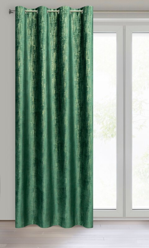 Zasłona gotowa Marsala zielona 140 x 250 cm – zaciemnia pomieszczenie