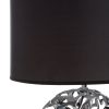 LAMPA DEKORACYJNA DAKOTA (3) O 37 X 52 CM SREBRNY