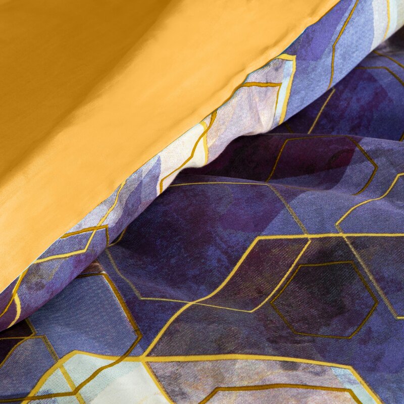 Komplet pościeli Vitrage fioletowy 220 X 200 CM – miękka i otulająca