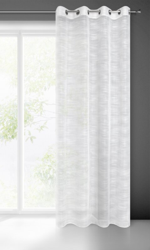 Firana gotowa Astera biała 140 x 250 cm – subtelnie rozświetla