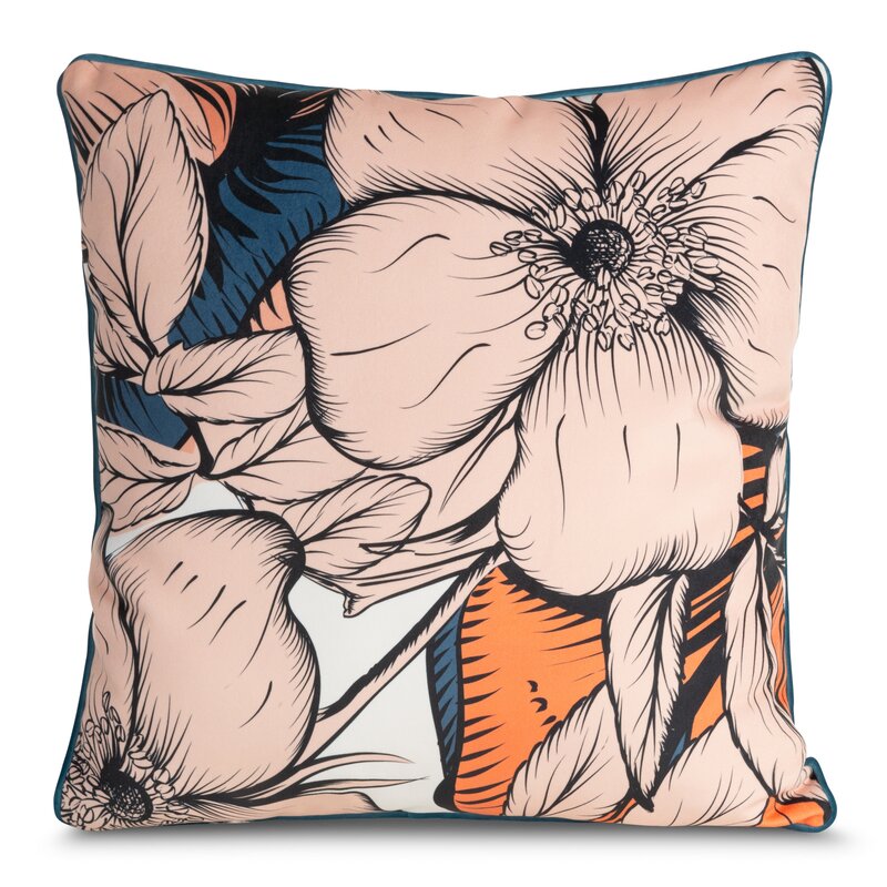 Poszewka Velvet Emma pudrowy róż 60x60 – dodaje świeżości