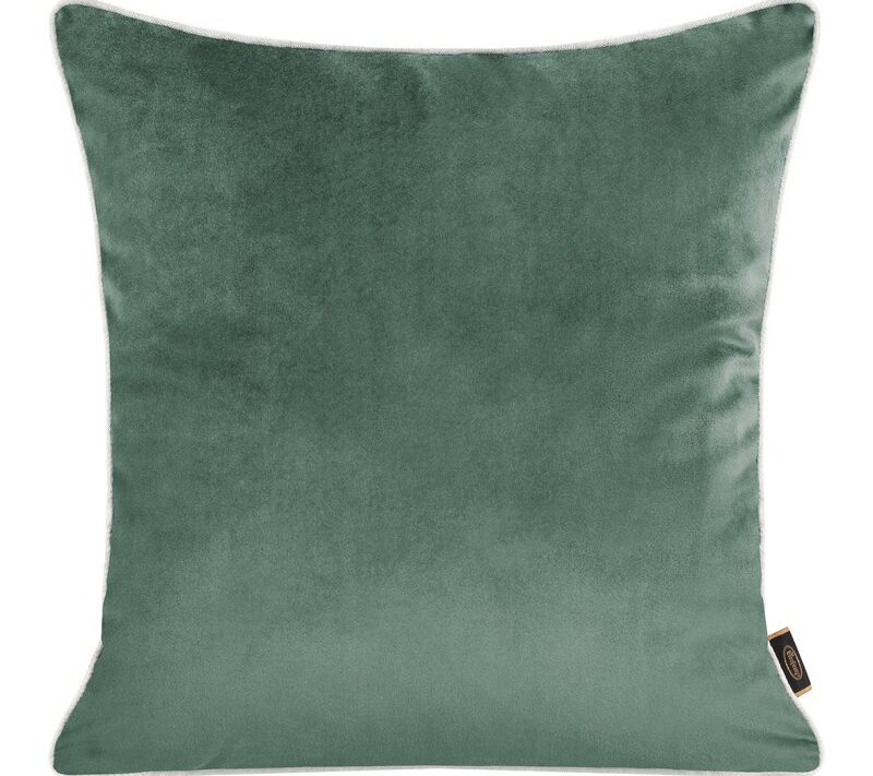 Poszewka na poduszkę ciemnomiętowa 45 x 45 cm – aksamitna miękkość
