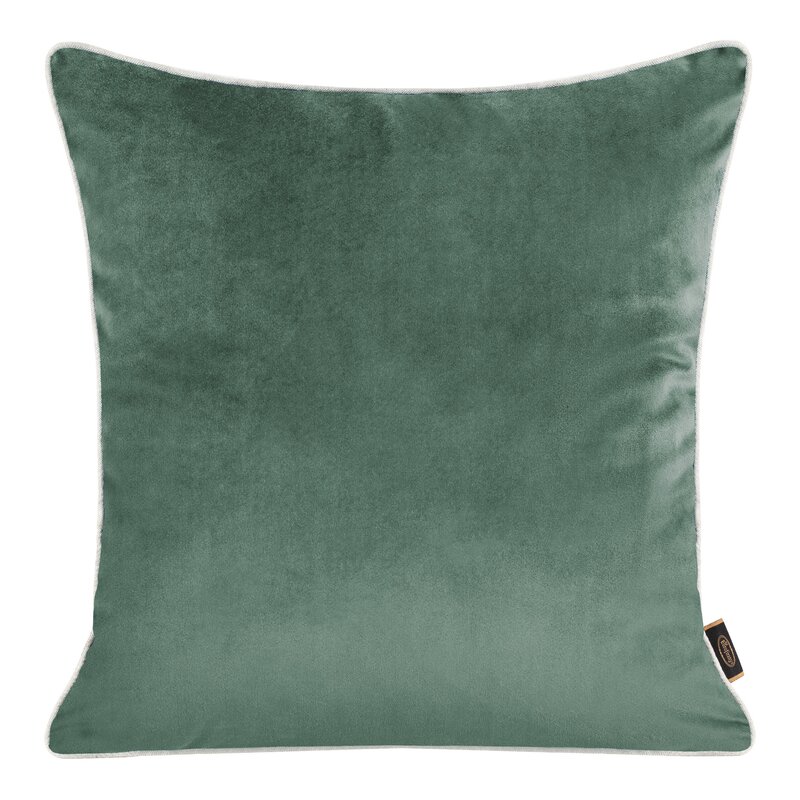 Poszewka na poduszkę ciemnomiętowa 45 x 45 cm – aksamitna miękkość