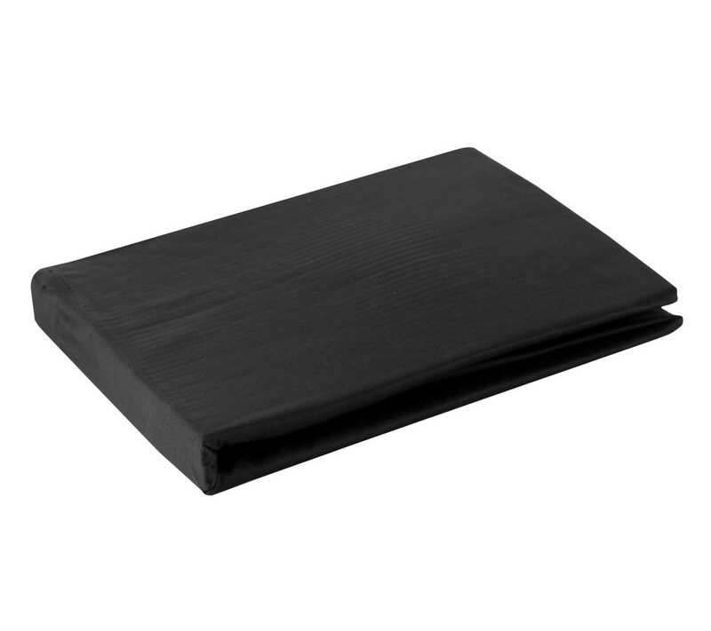 Prześcieradło z gumką Nova czarne 100 x 200 x 25 cm – idealne dopasowanie