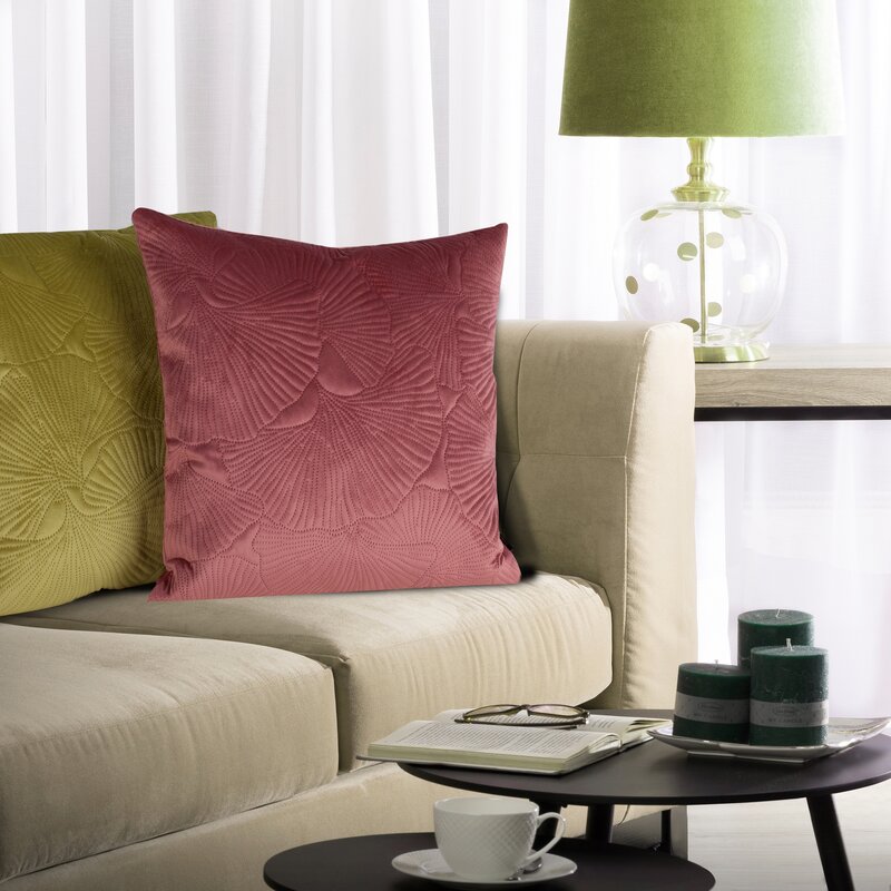 Poszewka velvet ceglasta 45 x 45 cm – doda głębi wnętrzu