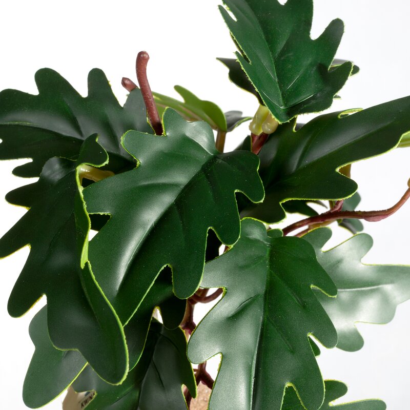 Kwiat Natura zielony 20 cm – do dekoracji wnętrz