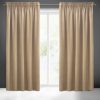 Zasłona gotowa Pierre Cardin ciemnobeżowa 140 x 270 cm – welwetowa i zaciemniająca