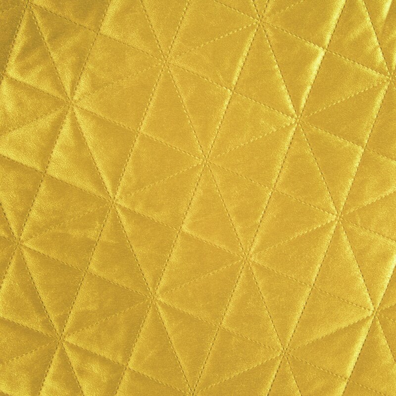 Narzuta welurowa SI/N/LUIZ musztardowa 200x220 cm – dodaje ciepła