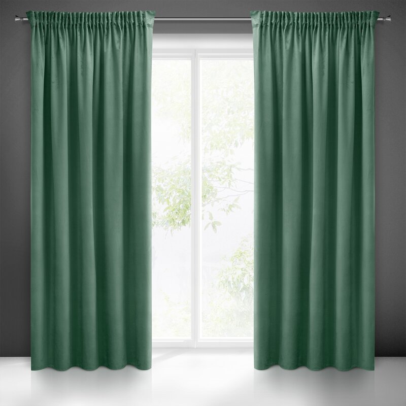 Zasłona gotowa Sibel miętowa 140 x 270 cm – wprowadza świeżość