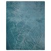 Koc flano Luna turkusowy 150 x 200 cm – miękki i przytulny