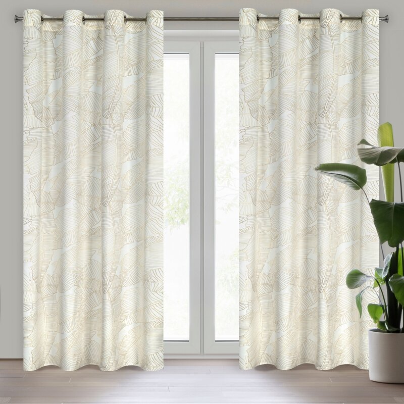Zasłona gotowa LC/LUNA2 biała 140x250 cm – zaciemnia pomieszczenie
