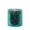 SZKLANY ŚWIECZNIK DEKORACYJNY VERRE5 (3) FI 10 X 10 CM TURKUSOWY
