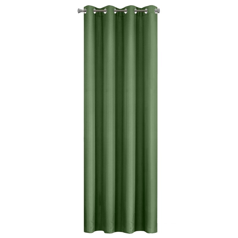 Zasłona gotowa Adore ciemnozielona 140 X 250 CM – miękka faktura