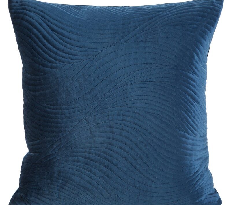 Poszewka welwetowa RIA5 granatowa 45 x 45 cm – wprowadzi elegancję