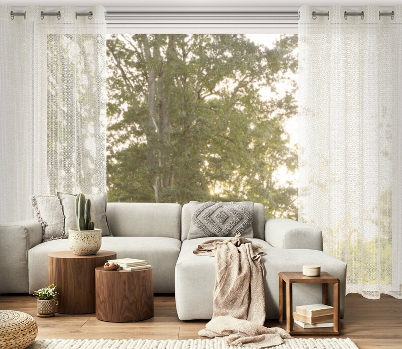 Zasłona gotowa Lara naturalna 140 X 250 cm – lekka i zwiewna