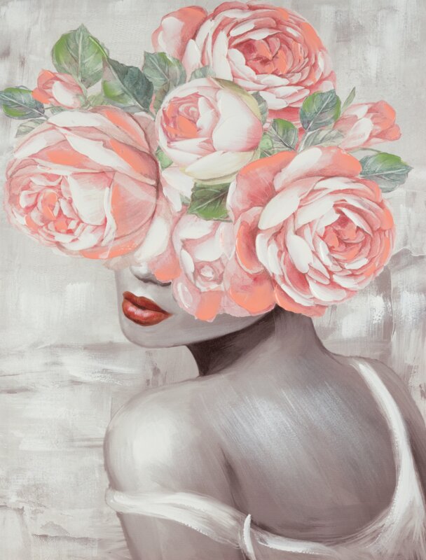 OBRAZ 540A 60 X 80 CM RÓŻOWY