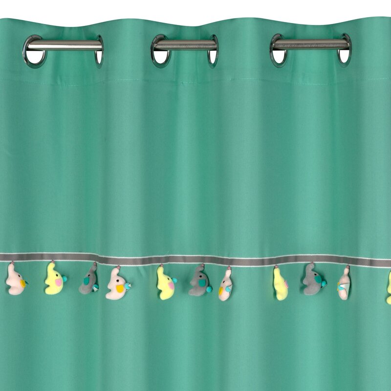Zasłona gotowa do pokoju dziecka miętowa 140 x 250 cm – zapewnia zaciemnienie