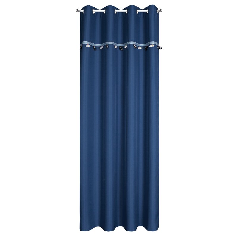 Zasłona gotowa Car 2 ciemnoniebieska 140 x 250 cm – zaciemnia pokój