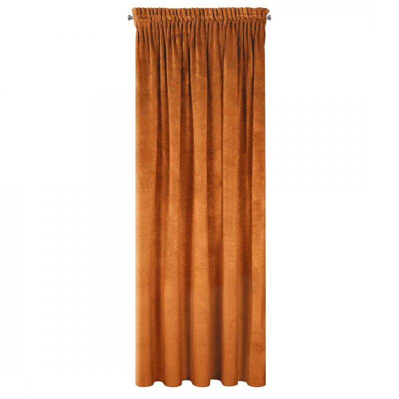 Zasłona gotowa VILLA ruda 140 x 270 cm – wprowadzi ciepło