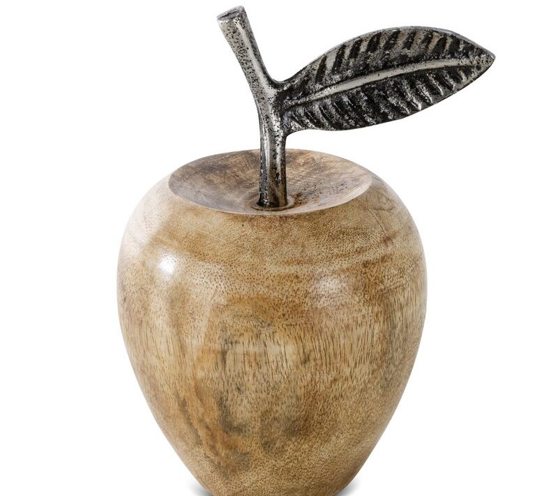 Figurka świąteczna Boże Narodzenie brązowa 9 x 17 cm – dekoracja z drewna