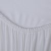 Prześcieradło jersey białe 220 x 200 x 30 cm – miękkie i oddychające