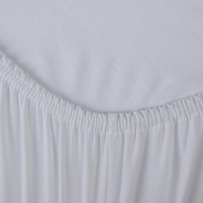 Prześcieradło jersey białe 220 x 200 x 30 cm – miękkie i oddychające
