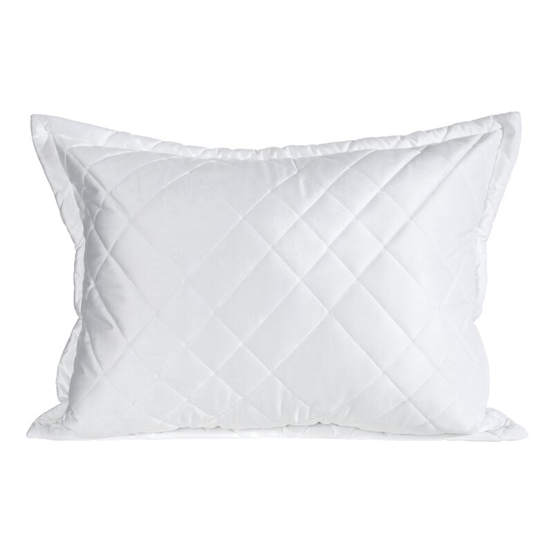 Poszewka velvet Ria6 biała 50 x 70 cm – miękka i stylowa