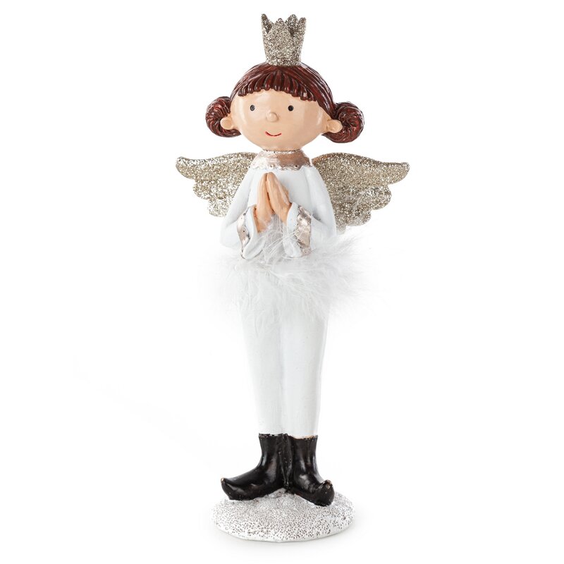 FIGURKA ŚWIATECZNA 107 12 X 7 X 23 CM BIAŁY