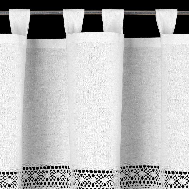 FIRANA GOTOWA MADDELINE NA SZELKACH 150 X 60 CM BIAŁY