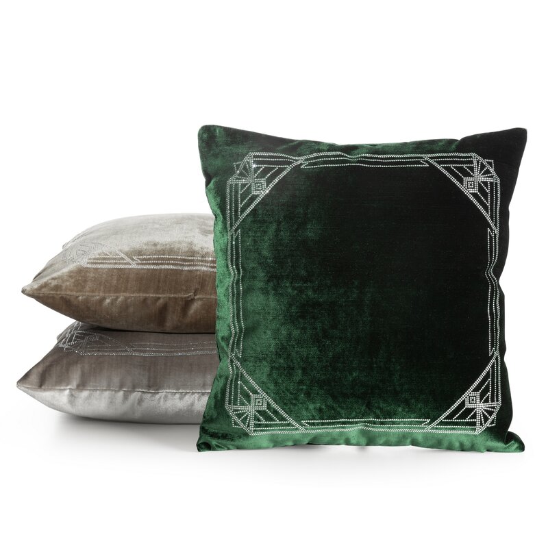 Poszewka velvet ROYAL 9 miodowa 45 x 45 cm – doda przytulności