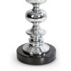 Lampa stołowa NIKI srebrna O 36 x 61 cm – subtelne światło