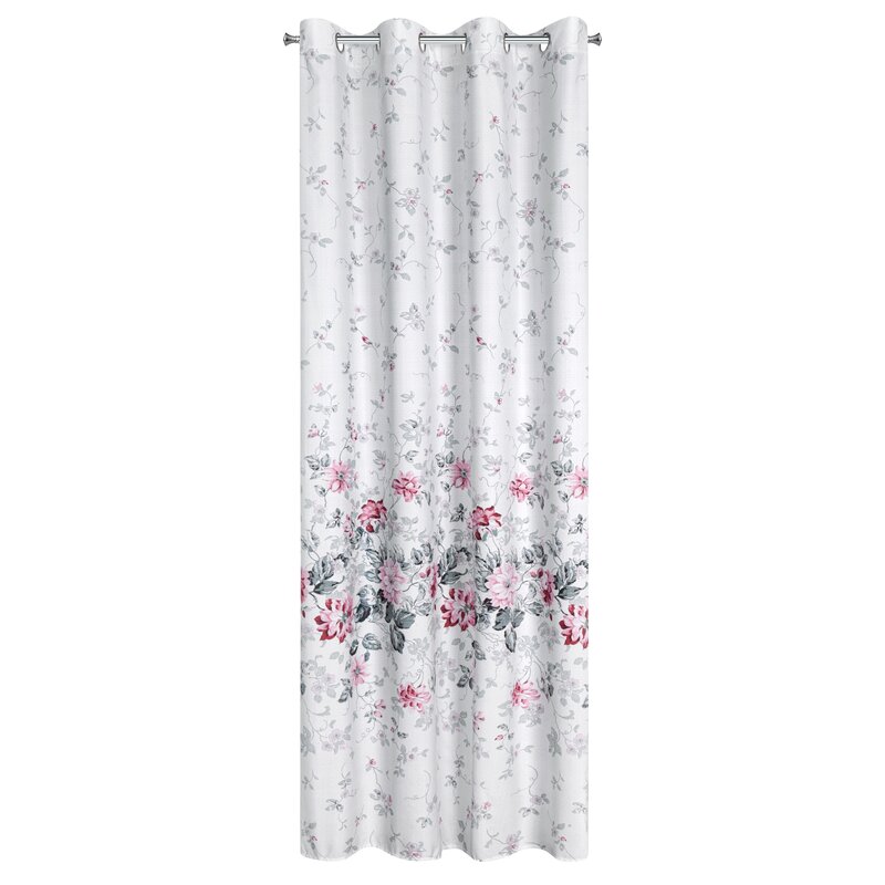 ZASŁONA GOTOWA D91 LEA 05 140 X 250 CM SREBRNY