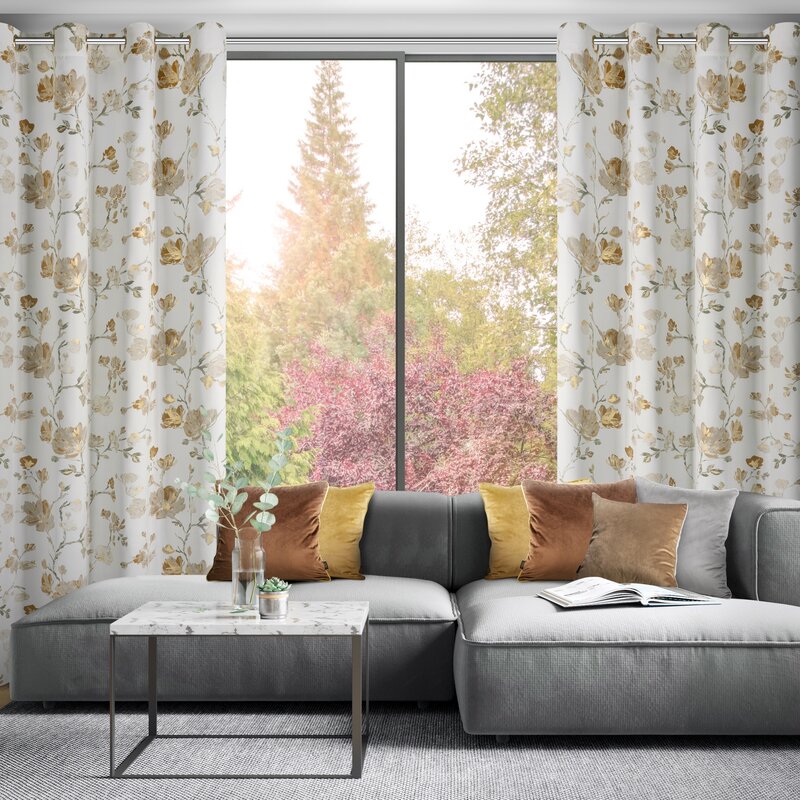 Zasłona gotowa Nelia biała 140 x 250 cm – zaciemniająca i stylowa