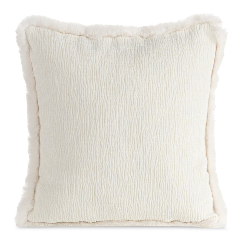 Poszewka szenil Blanca 05 kremowa 45 x 45 cm – doda przytulności
