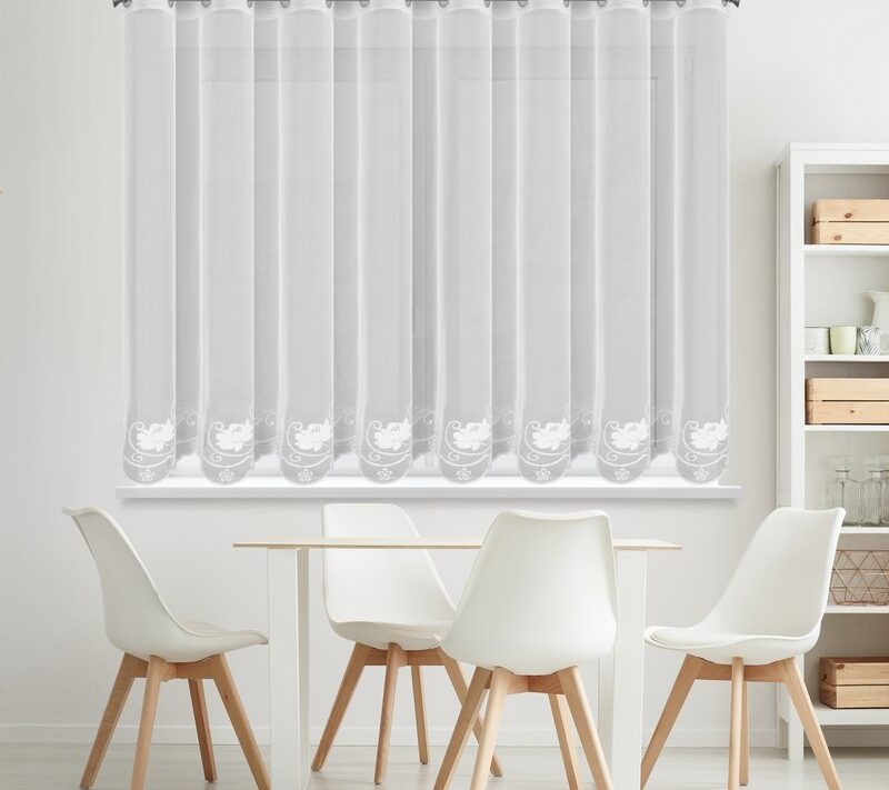 Firana gotowa Leti biały 350 x 160 cm – subtelnie rozprasza światło