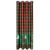 Zasłona gotowa świąteczna zielona 140 x 250 cm – gotowa do zawieszenia